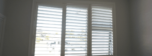 PVC shutter blinds as window covers